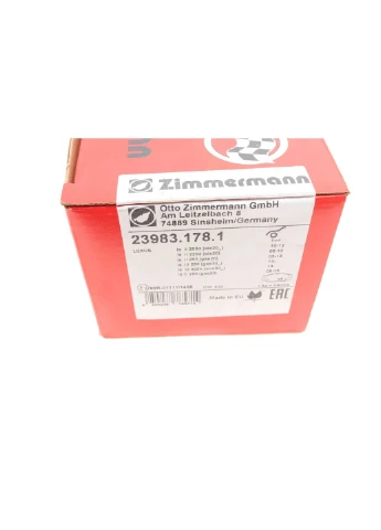 Колодки гальмівні дискові ПЕРЕДН LEXUS IS 220D 2.2 05-,IS250 4X4 05- 23983.178.1-ua ZIMMERMANN (339655894)