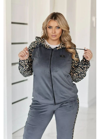 Жіночий велюровий костюм двійка No Brand (365858486)