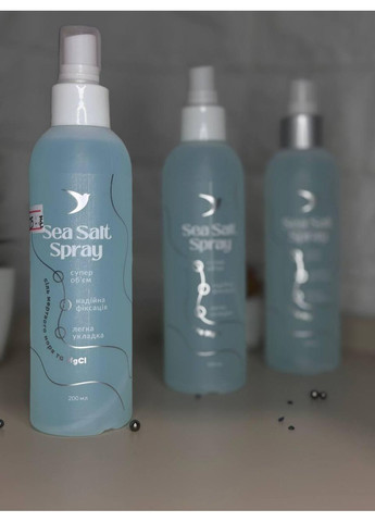 🌊 Спрей для волосся соляний текстуруючий з сіллю Мертвого моря та MgCl, 200 мл🌊 Soika (369720140)