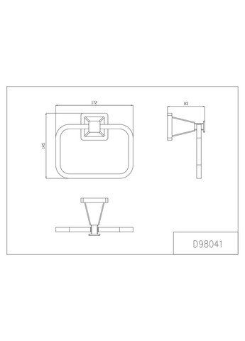 Кольцо для полотенец G1904, хром GAPPO (371881679)