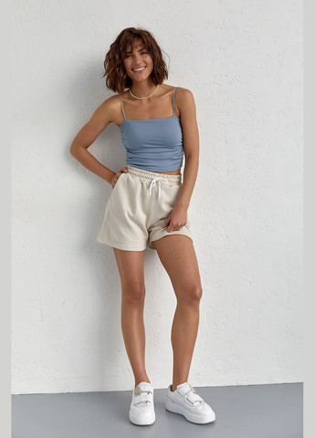 Женская базовая однотонная майка на бретельках Liton — 296469656