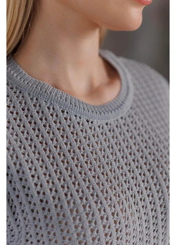 Женская вязаная футболка сетка Art Knit - (386557179)