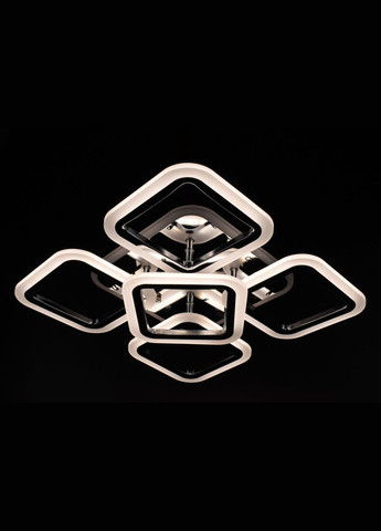 Люстра світлодіодна стельова LED світильник для квартири на стелю лед з пультом 26097 Хром 11х41х55 см. Sunnysky (364759235)