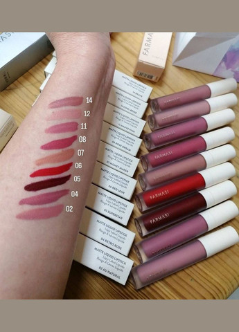 Рідка Матова Помада 06 Red Love 4 г Farmasi (295265856)