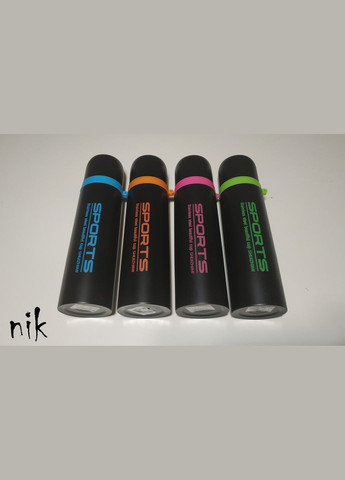 Стилиный термос Sports 500мл з кухлем 4 кольори Рожевий AD (333827528)