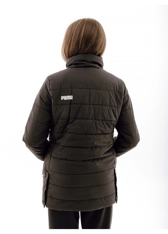Черная демисезонная женская куртка ess+ padded jacket черный Puma