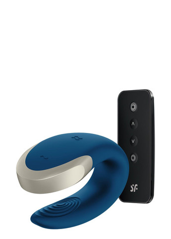 Люксовый Smart вибратор для пар DOUBLE LOVE BLUE Satisfyer (290278660)