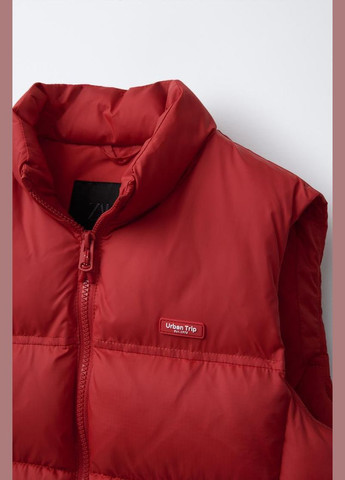 Детский стеганный дутый жилет 4323/763 Красный Zara (340843345)