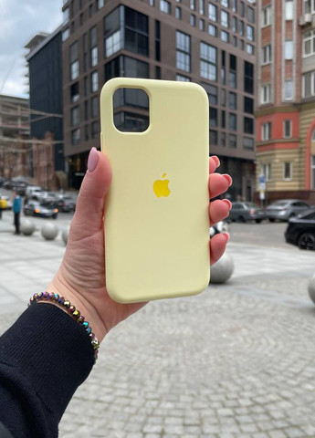Чехол для iPhone 11 Pro Max желтый Mellow Yellow Silicone Case силикон кейс No Brand (289754117)