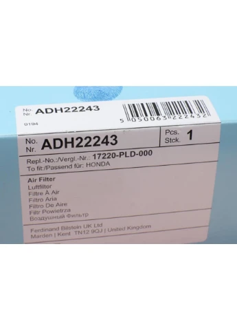 Фильтр воздушный Honda (выр-во) ADH22243 Blue Print (345757180)