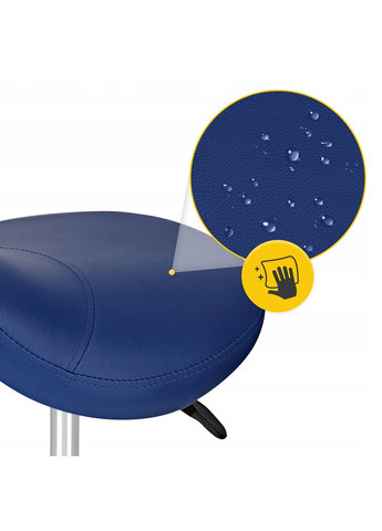 Стілець для майстра Ergo регульований, без спинки, на коліщатах Blue (P-5907739319616) 4FIZJO (333652160)