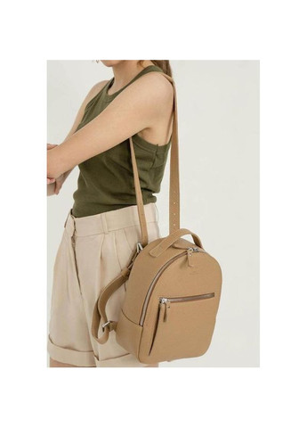 Рюкзак женский кожаный с ремнем через плечо Groove S карамель флотар The Wings (301871851)