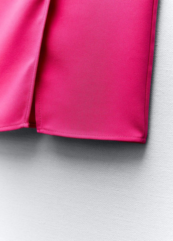 Розовая повседневный однотонная юбка Zara