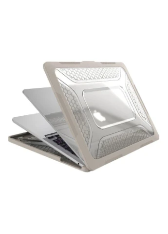 Накладка TPU+PC Hex Shield for MacBook Pro 13" 2018/2020/2022 （A2338/A2289/A2251/A1989) Stone No Brand (391209892)