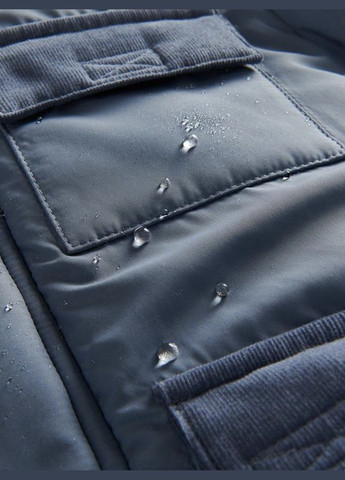 Світло-синя зимня тепла дитяча курточка куртка-пальто Reserved парка на шерпе