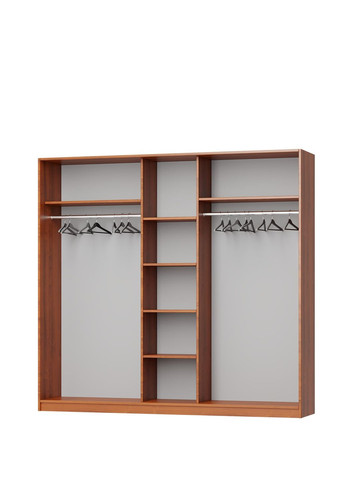 Шкаф-купе трехдверный Стандарт AL 2ДСП/Зеркало 220x60x210 см (MBS-2948) MebelStar (346288343)