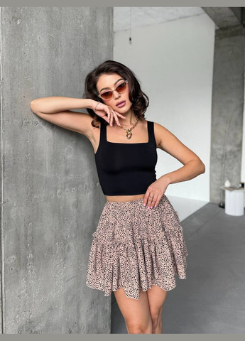 Жіноча спідниця-шорти з рюшами та принтом MonCher (335414249)