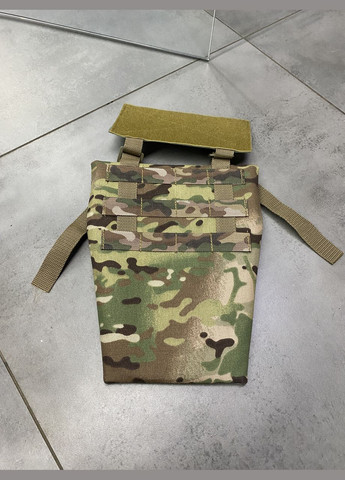 Підсумок фартух напашник для плитоноски, розмір, Мультикам,, Cordura 1000D, сумка під балістичний пакет WinTac (338625079)