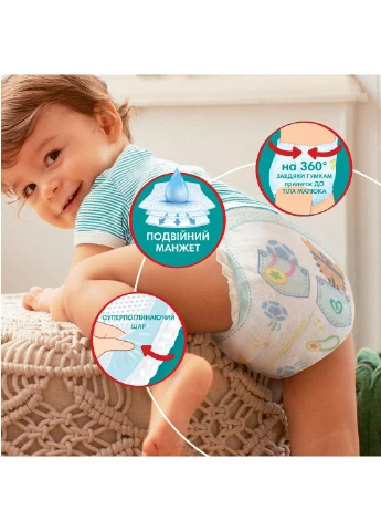 Підгузки - трусики Pants Розмір 5 (12-17 кг), 96 шт Pampers (304419214)