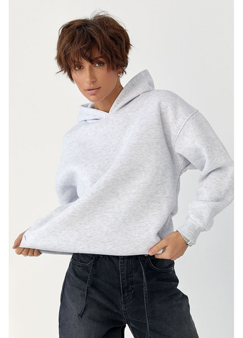 Тепле однотонне худо - світло-сірий колір Lurex (370601858)