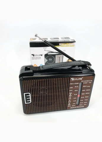 Радіоприймач RX-608 всехвильовий на батарейках + підтримка USB/microSD/MP3/WMA Golon (381037476)