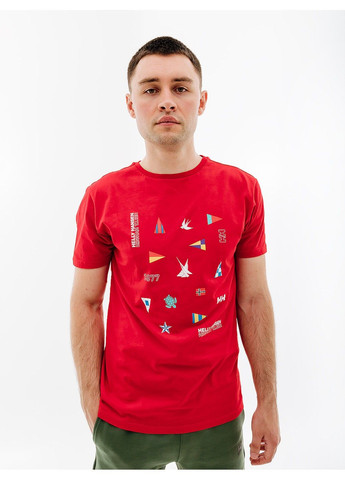 Красная футболка shoreline t-shirt 2.0 Helly Hansen