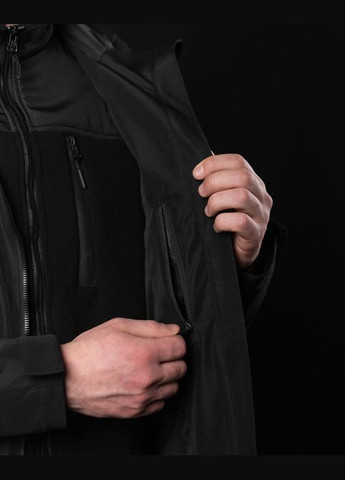 Черная демисезонная куртка ветровка траектория черный BEZET