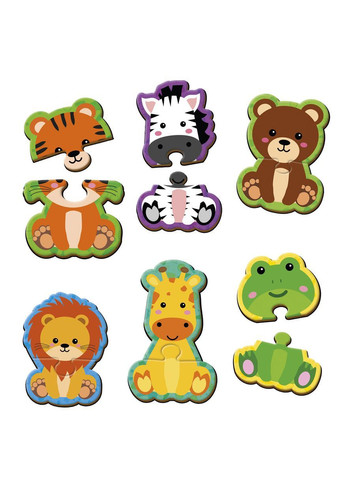 Магнітні пазли для дітей «Тваринки», розвиваюча гра VT1733-04 Vladi toys (365957035)