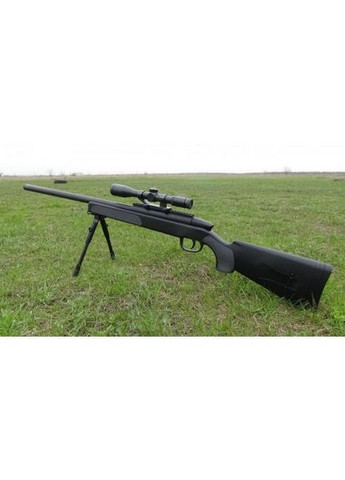 Дитяча Снайперська пневматична гвинтівка ZM51 з кульками та прицілом Чорний CYMA (360544408)