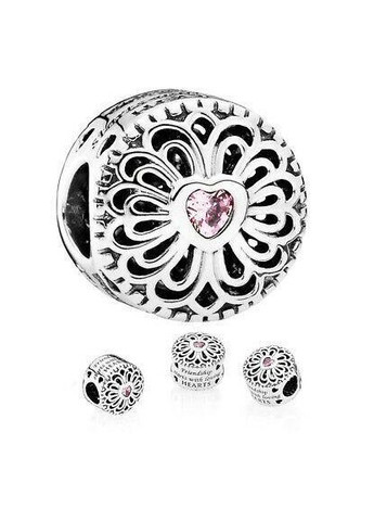Серебряный шарм Пандора "Любовь и дружба" 802175707 Kabluchka (355348595)