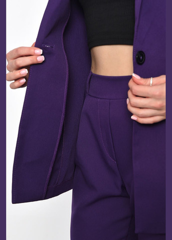 Костюм женский брючный фиолетового цвета Let's Shop (292755121)