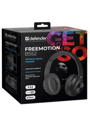 Гарнитура FreeMotion B552 Black (63552) (6718037) Defender (314776616)