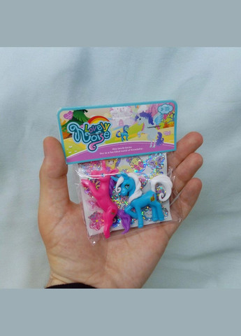 Набір ігрових фігурок "Поні та єдинороги" гумові, 2 штуки Osboo Toys (761544BT) No Brand (362435456)