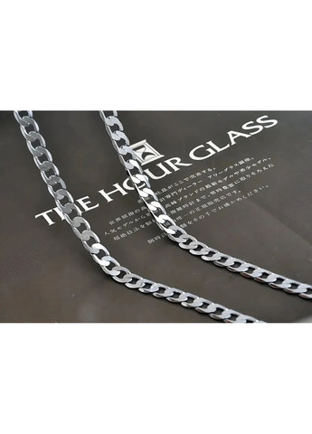 Колір Срібний ланцюжок чоловічий на шию 50 см/8 мм, Ланцюг на шию чоловічий AAA (358935418)