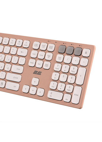 Клавіатура ножнична KS270 109key, WL/BT, EN/UK, рожево-білий 2E (314931913)
