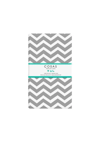 Набор простыня полуторная 155х240 BEIGE / GREY ZIGZAG (4822052056981) Cosas (392176445)