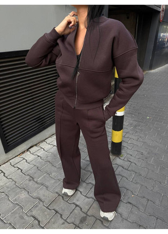 Костюм Турция премиум качества,бомбер и брюки палаццо,тринитка футер начес Україна (367184612)