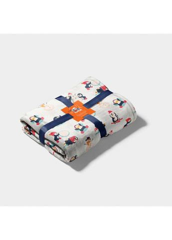 Новорічний плед з пінгвінами 180/200 (LLT-111444) Lelit (373646873)