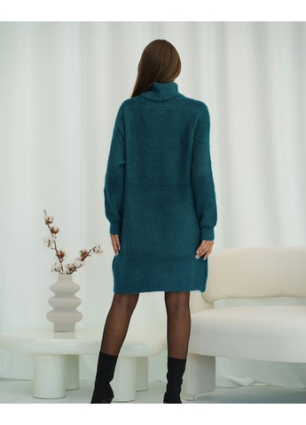 Темно-зелена повсякденний, кежуал сукня-гольф вільного крою сукня светр Magnet однотонна