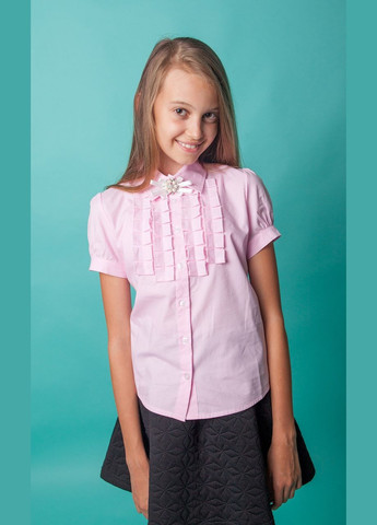 Розовая блузка Світ блуз демисезонная