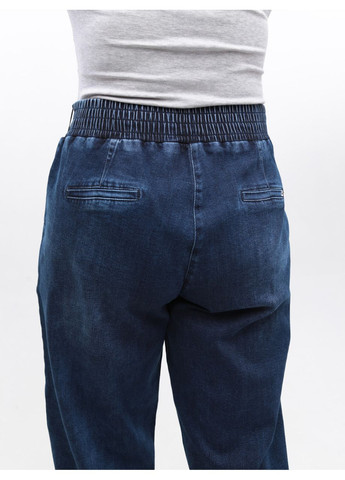 Джинси жіночі сині банани з резинкою на поясі великі розміри Banana's Adorati - (369668891)