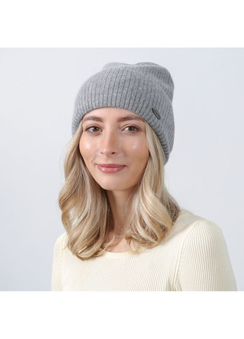 Шапка біні жіноча вовна сіра MAELYS LuckyLOOK 264-465 (367991983)