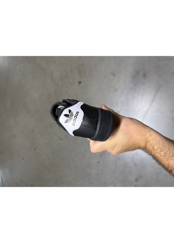 Черные демисезонные кроссовки мужские adidas superstar black адидас суперстар No Brand