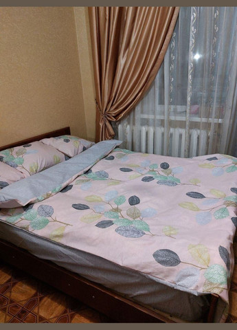 Постільна білизна бязь натуральна 100% бавовна ранфорс Півторний Рожевий 145 х 210 (24585217) No Brand (306633333)