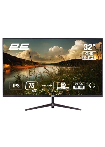 Монітор 31.5" D3224B 2xHDMI, DP, IPS, 2560x1440, 75Hz, 5ms, FreeSync 2E (388693204)