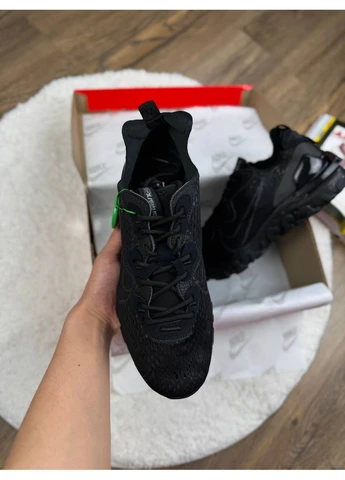 Черные демисезонные кроссовки мужские nike react vision black найк реакт черные No Brand
