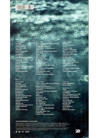 Музыкальный CD диск Robbie Williams – In And Out Of Consciousness (Greatest Hits 1990-2010) (3CD+3DVD) Box -Set (Фирменный) Virgin (371926930)