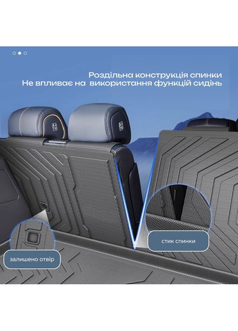 Захисна накладка для авто BYD Song Plus 2024+ у багажник на задні спинки сидінь 1 шт. Lesko (362027269)