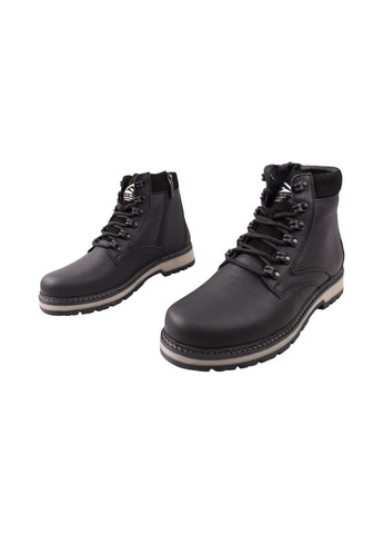 Черные ботинки мужские черные натуральная кожа Konors