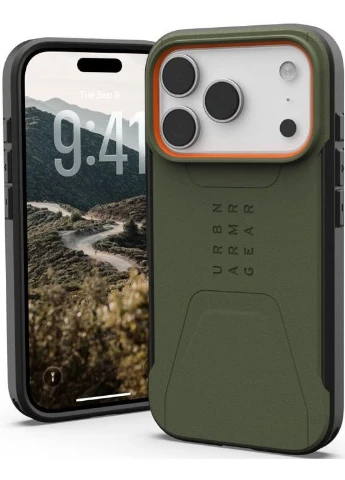 Чехол для мобильного телефона iPhone 17 Pro Civilian MagSafe Olive/Orange (114545117297) UAG (390929117)